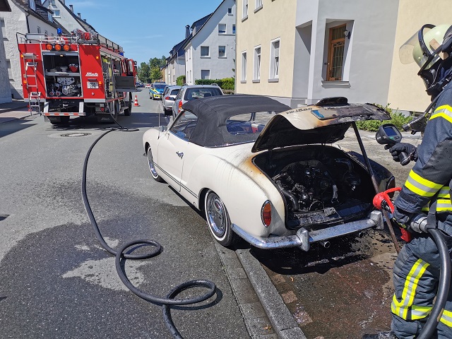 PKW- Brand Unterm Römberge in Arnsberg!